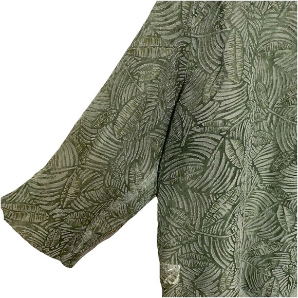 VTG Alfred Dunner Women's Green Button Down Top Size‎ 18W - Picture 12 of 15